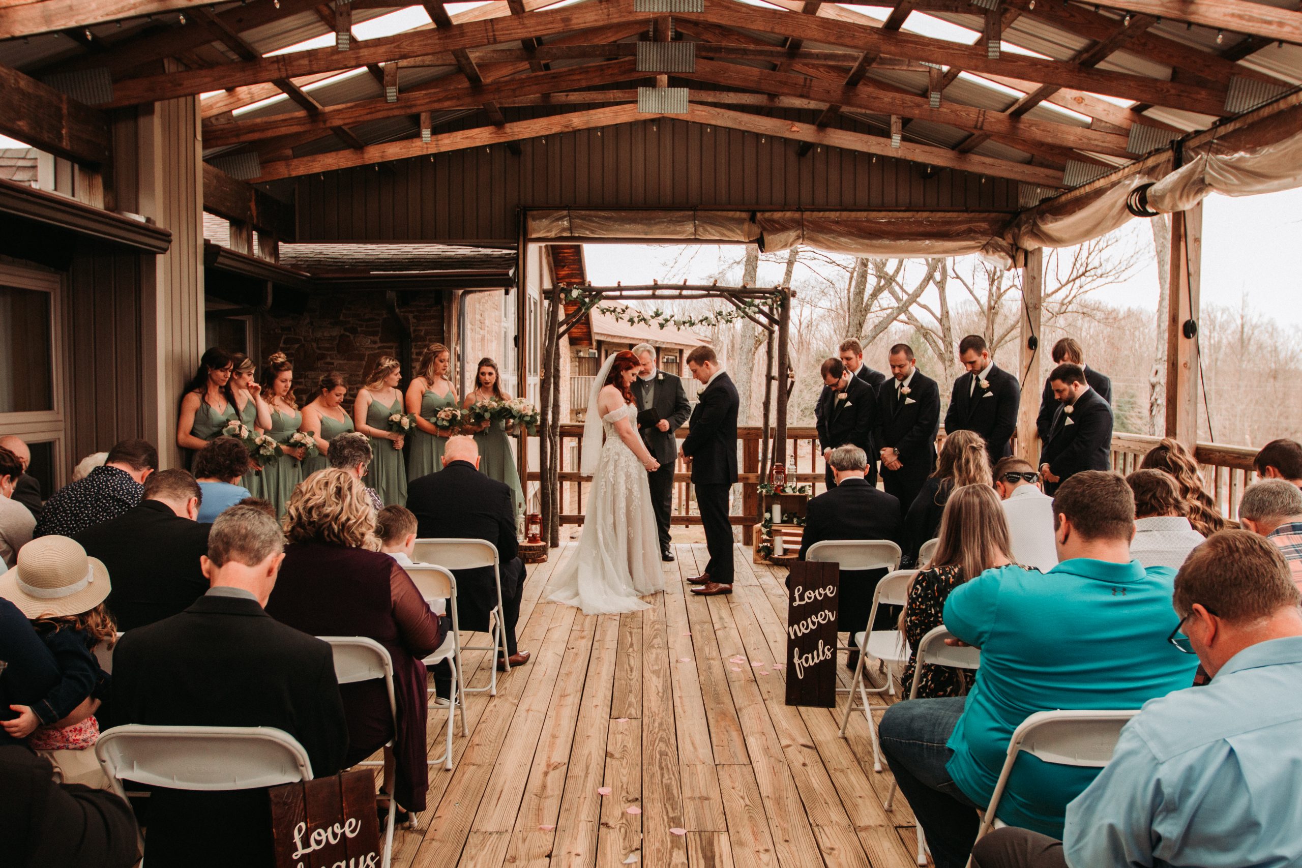 Wedding day at The Lodge at Indian Lake